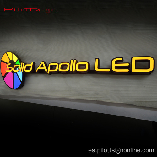 Señal de acrílico colgante 3D LED personalizado